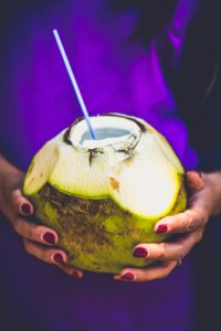 coconut water what to eat while running