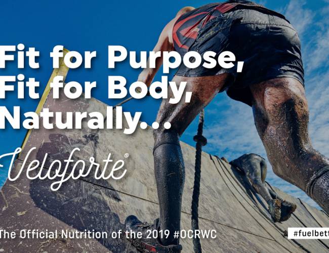 Veloforte’s Bars and Bites to be the Official Nutrition at London’s 2019 OCR World Championships 